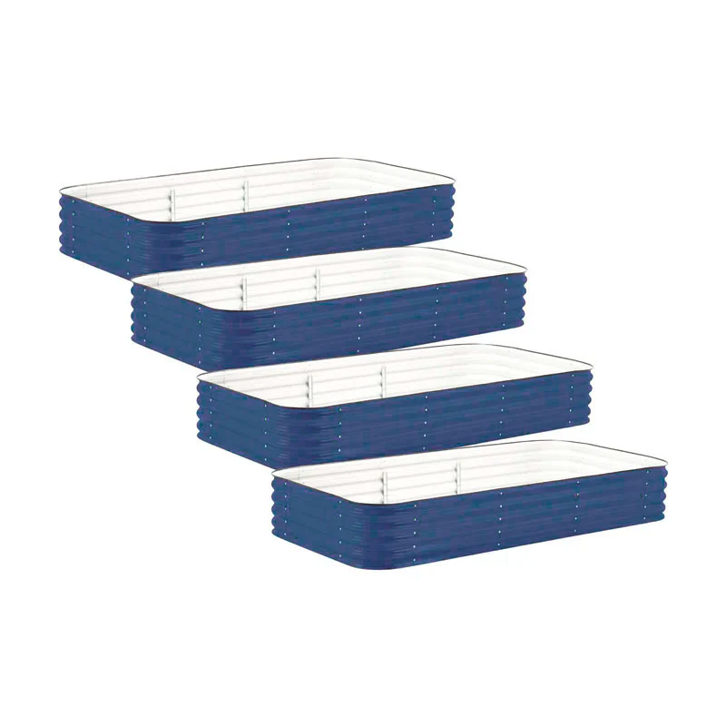 4-Pack Large Modular Metal Raised Garden Bed Kit - 15” Tall - Image 12