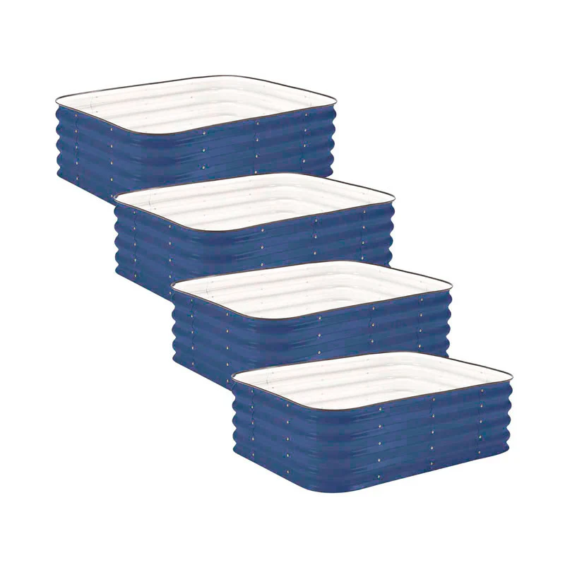 4-Pack Small Modular Metal Raised Garden Bed Kit - 15” Tall - Image 11