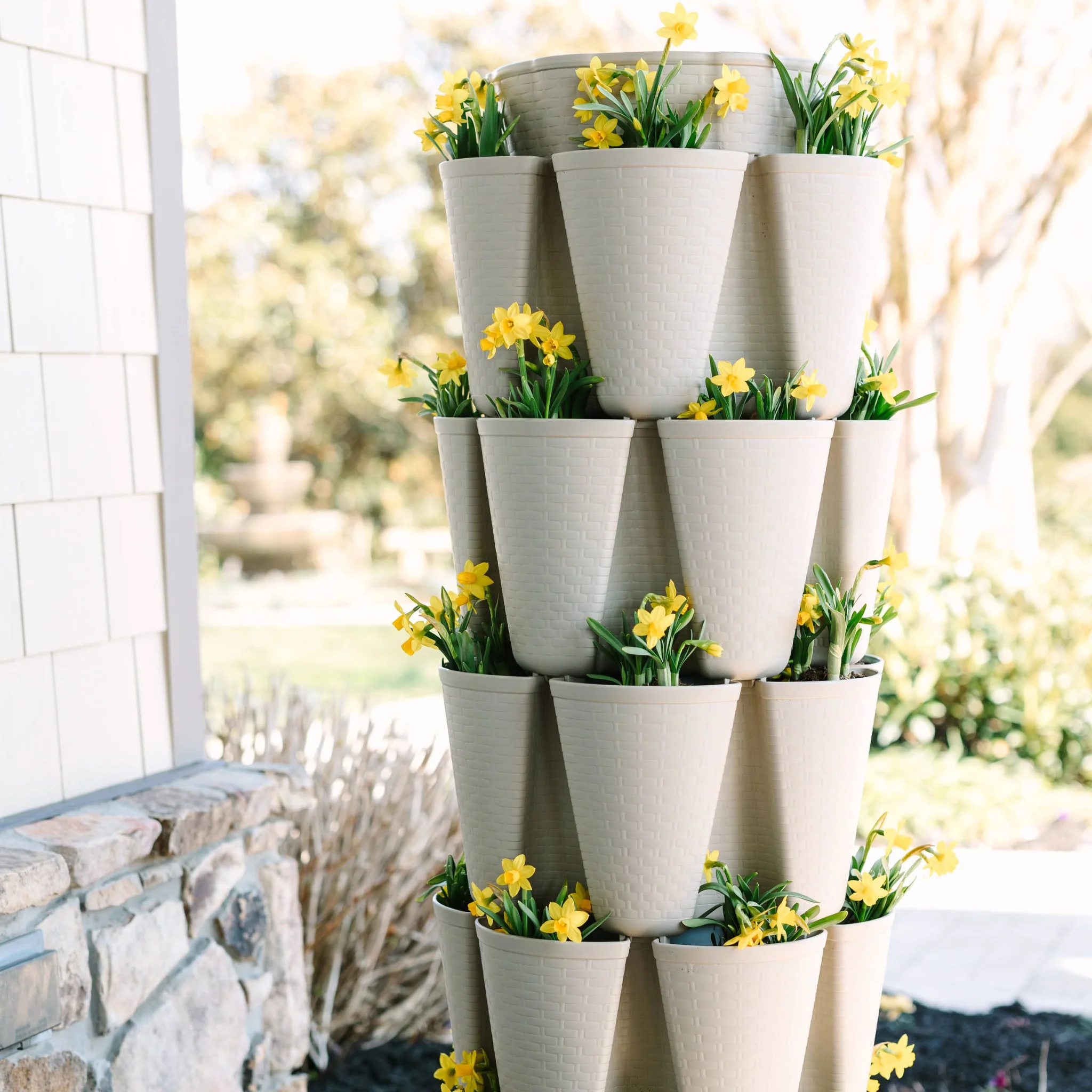 GreenStalk 5-Tier Vertical Planter Basketweave - Image 2