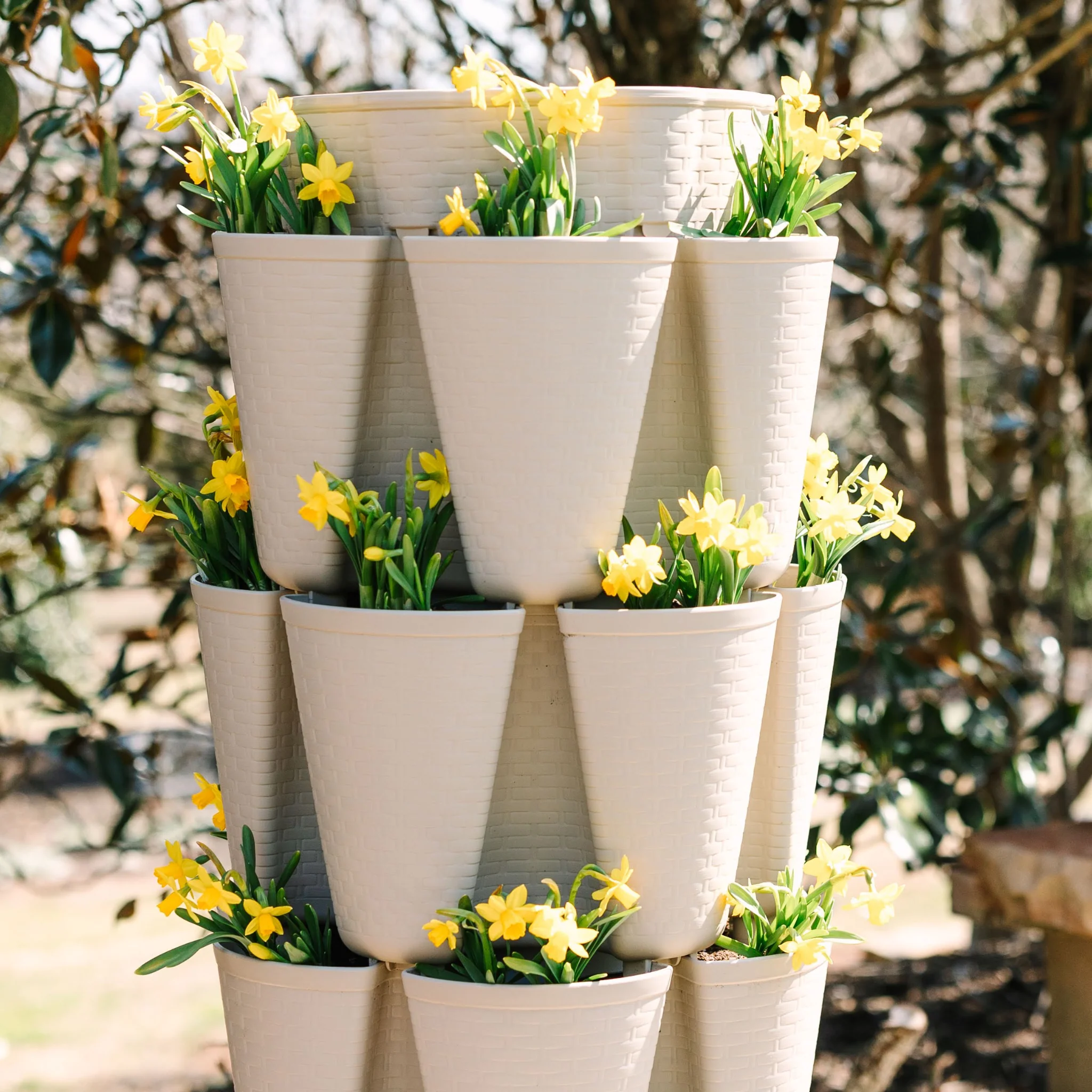 GreenStalk 5-Tier Vertical Planter Basketweave - Image 4