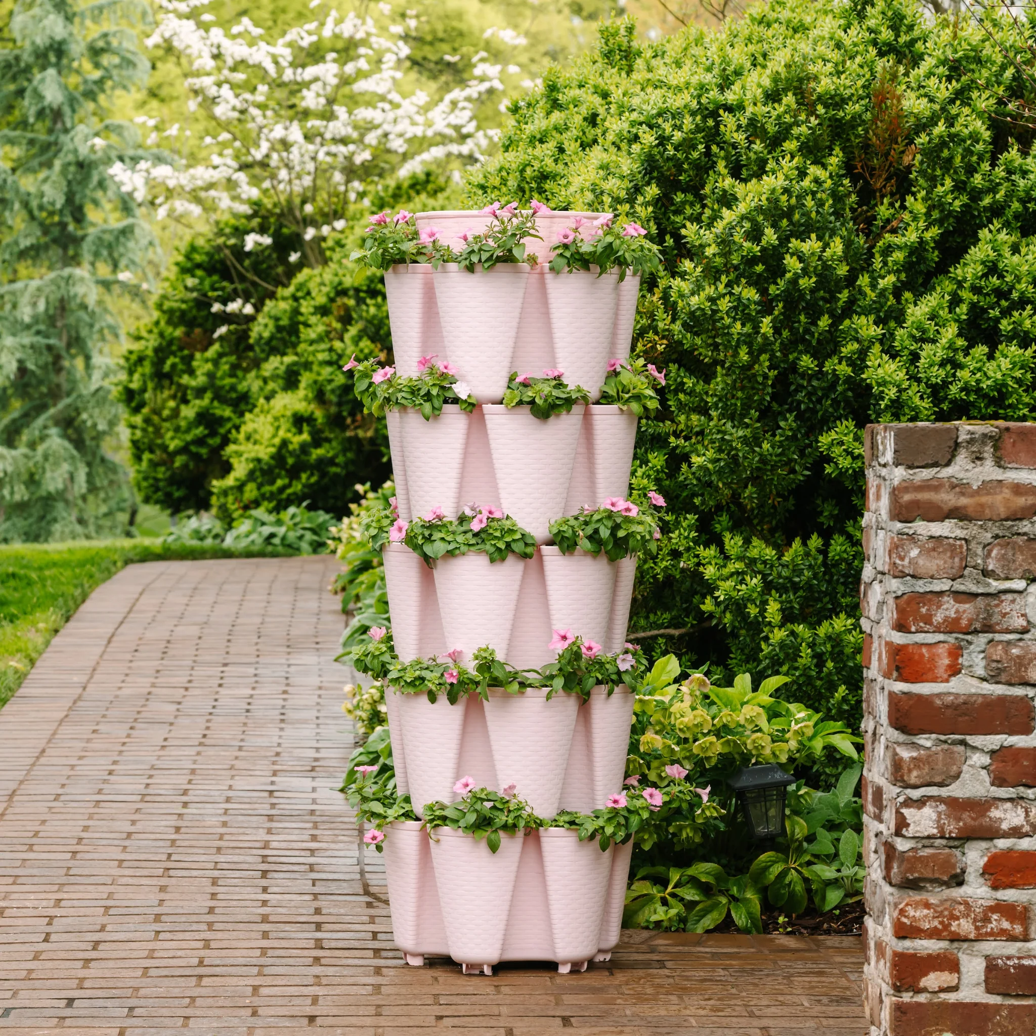 GreenStalk 5-Tier Vertical Planter Basketweave - Image 5