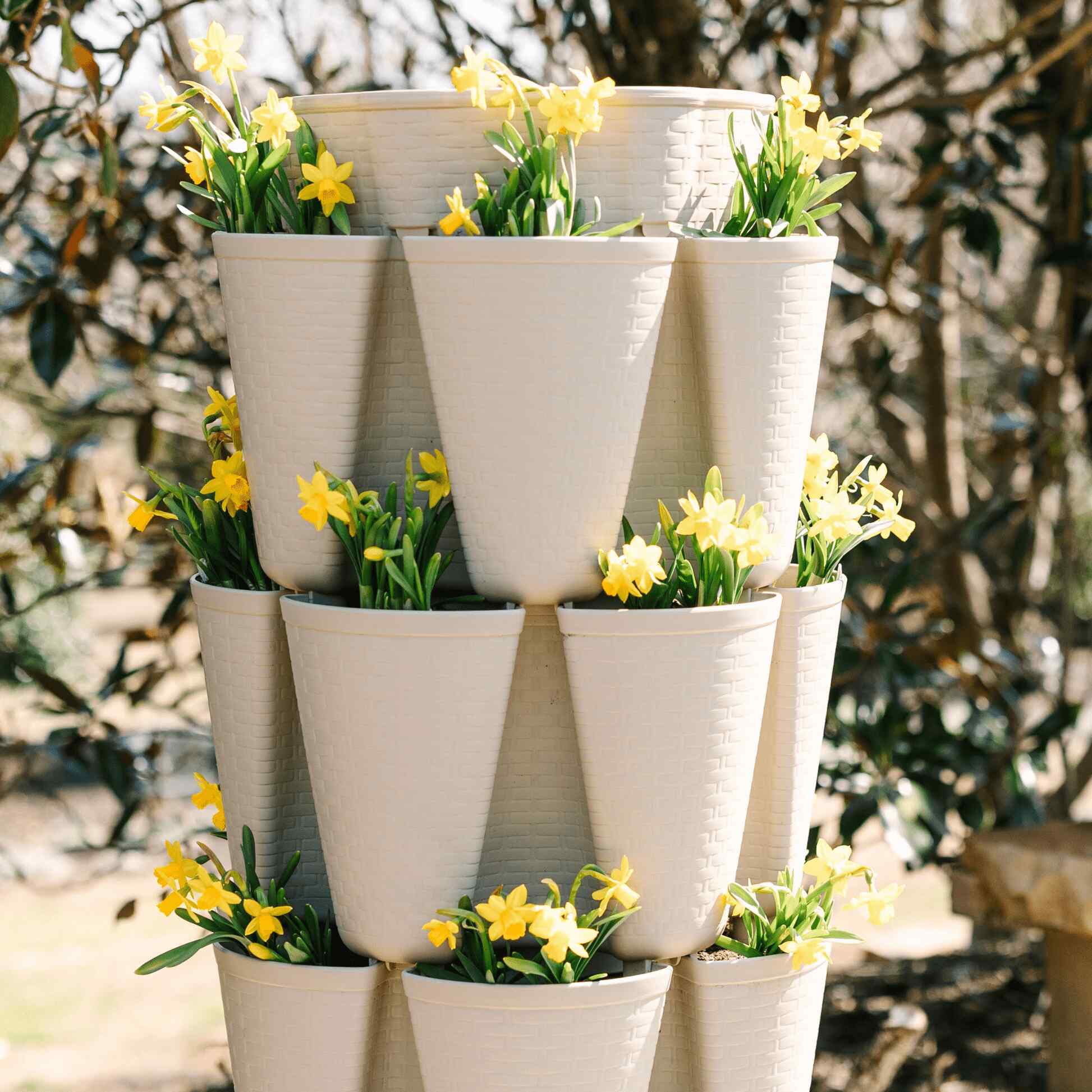 GreenStalk 7-Tier Vertical Planter Basketweave - Image 3