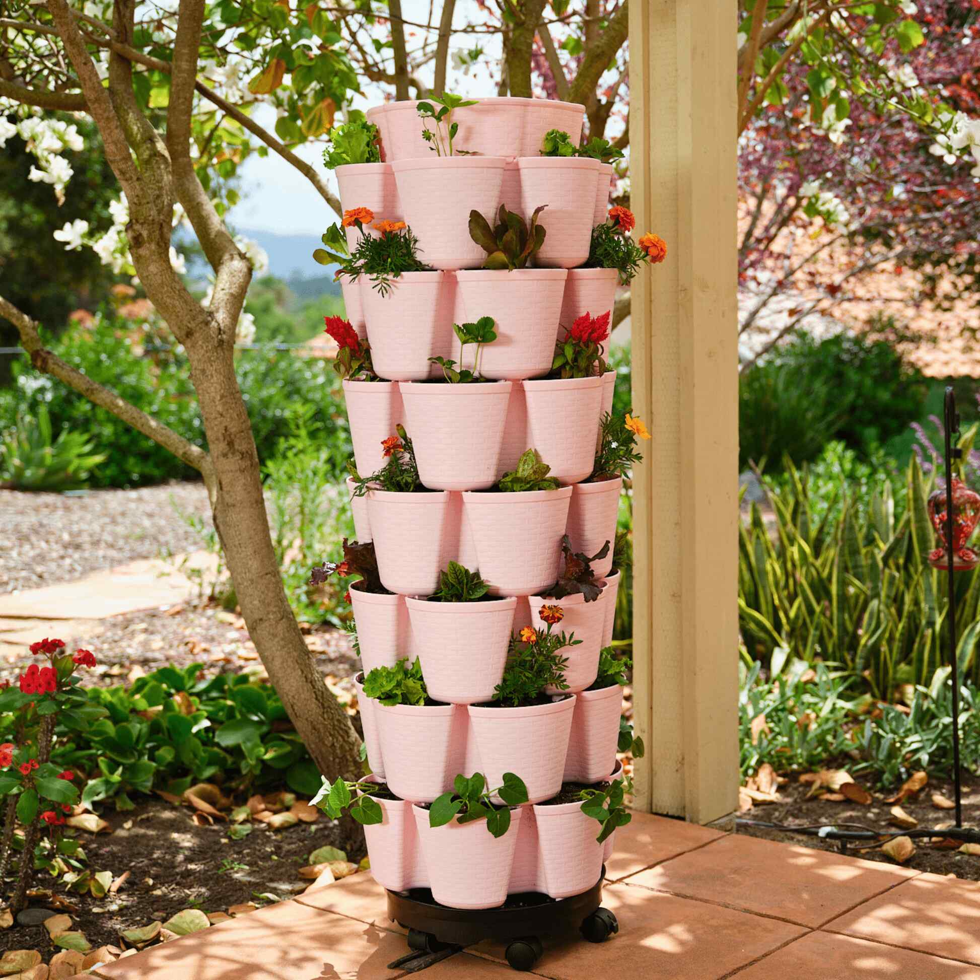 GreenStalk 7-Tier Vertical Planter Basketweave - Image 4