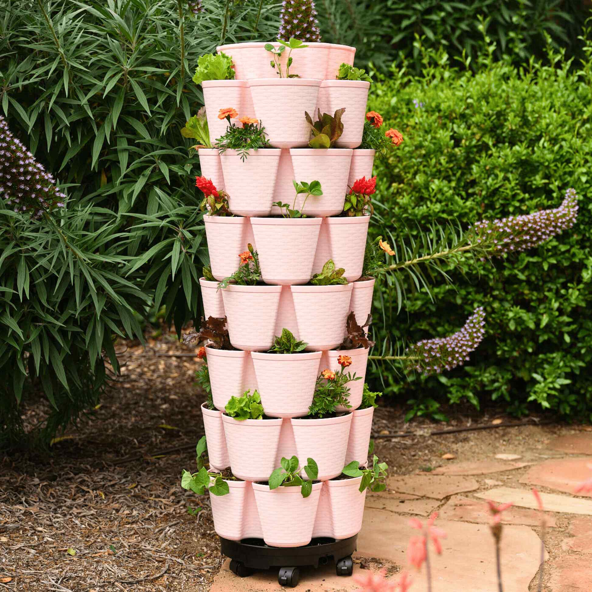 GreenStalk 7-Tier Vertical Planter Basketweave - Image 5