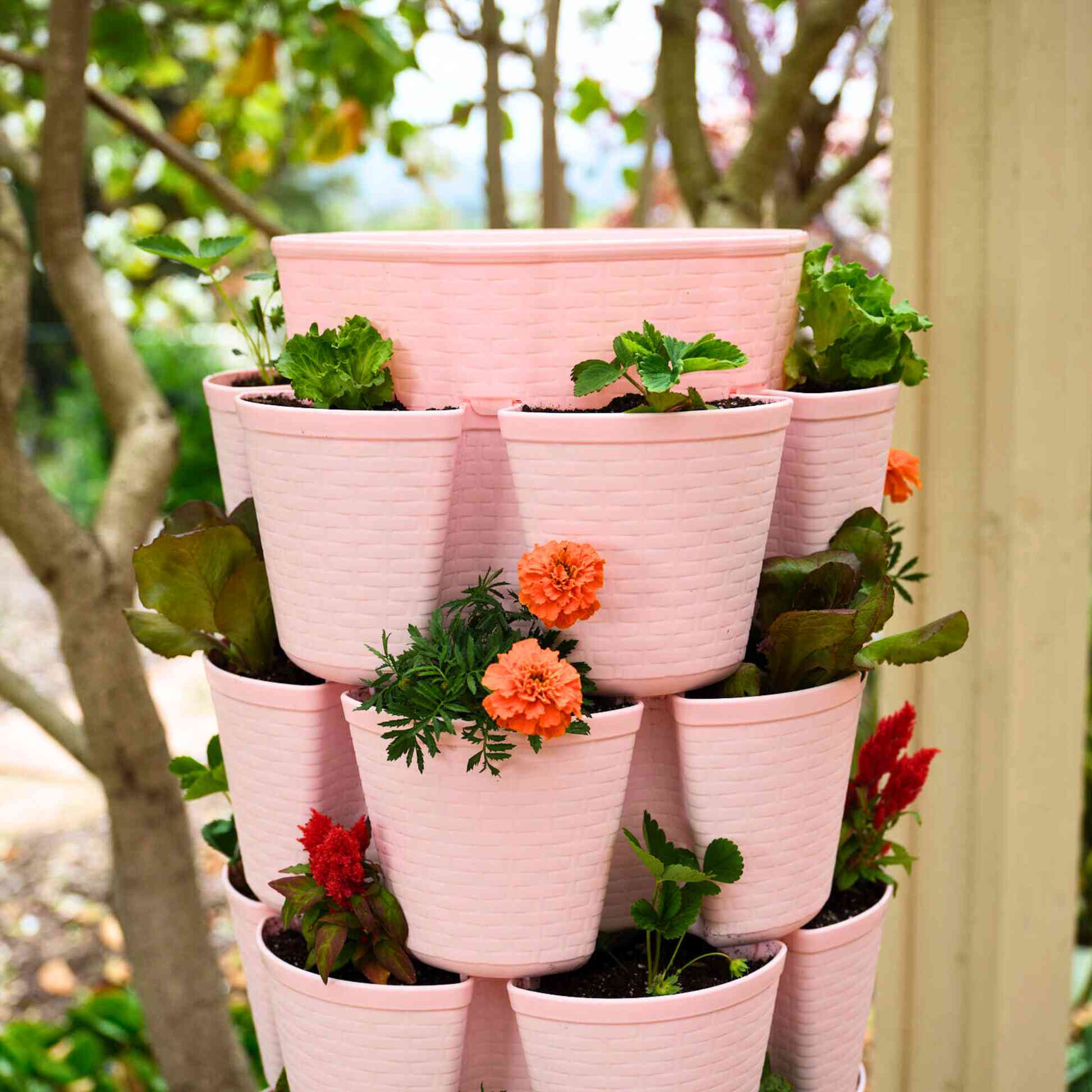 GreenStalk 7-Tier Vertical Planter Basketweave - Image 7