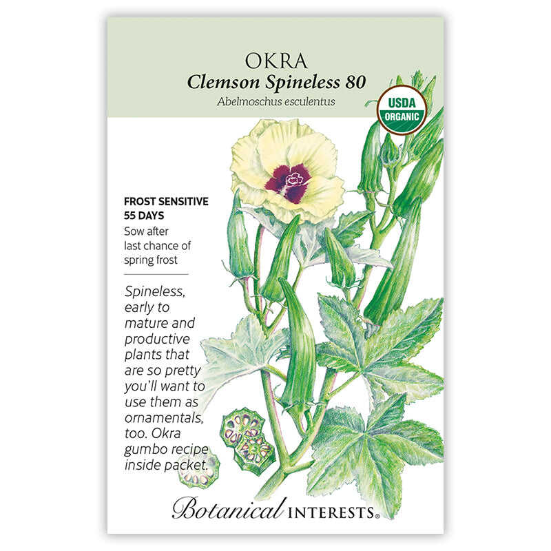 Clemson Spineless 80 Okra Seeds - Image 3