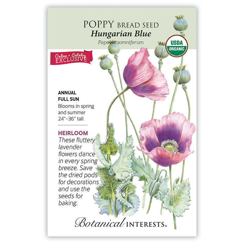 Hungarian Blue Bread Seed Poppy Seeds - Image 3