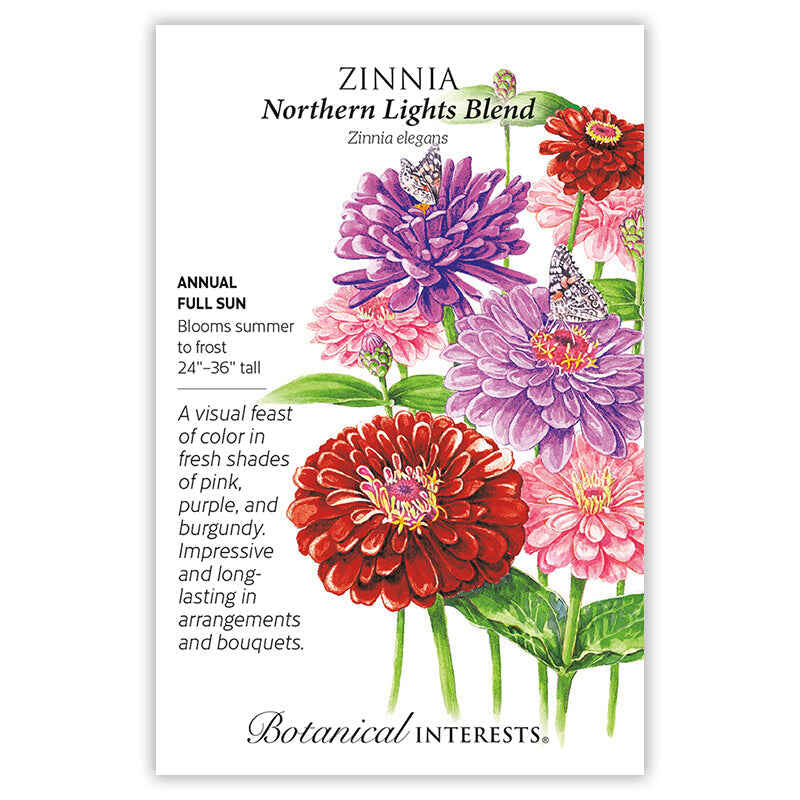 Northern Lights Blend Zinnia Seeds - Image 3