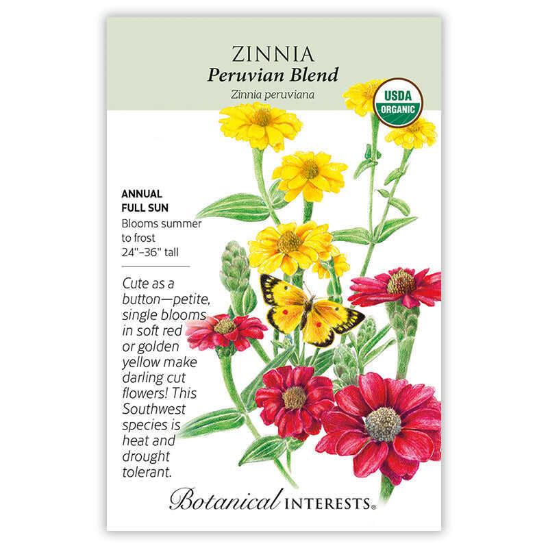 Peruvian Blend Zinnia Seeds - Image 3