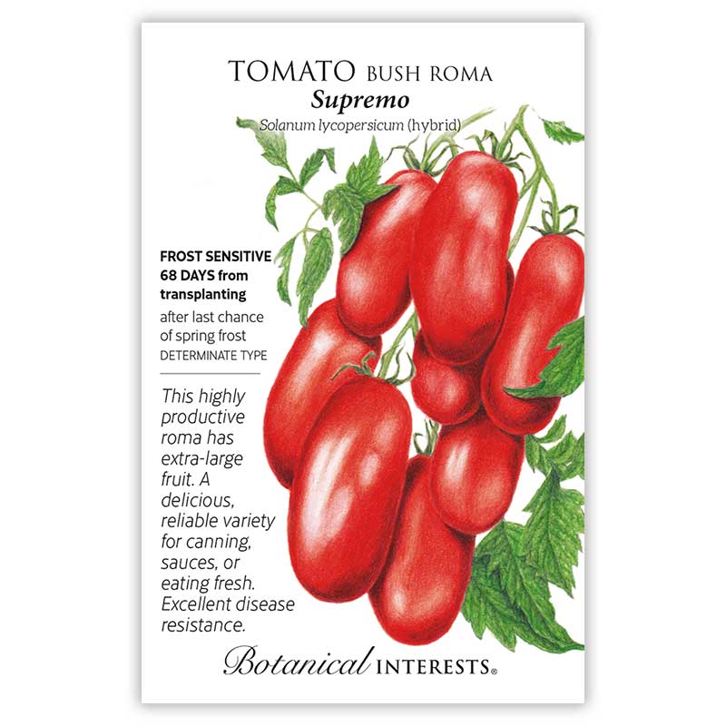 Supremo Bush Roma Tomato Seeds - Image 3