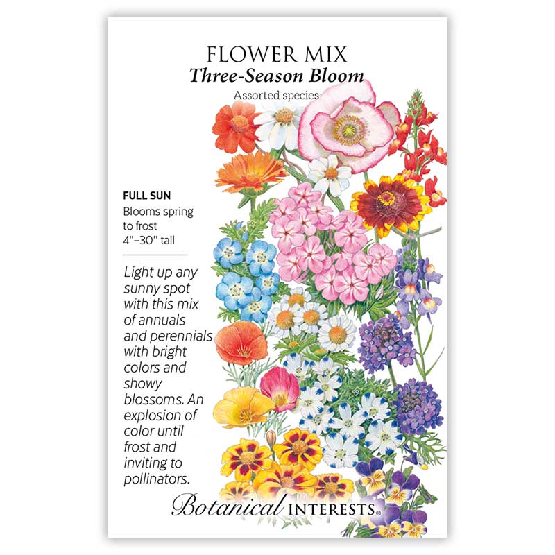 Three-Season Bloom Flower Mix Seeds - Image 2