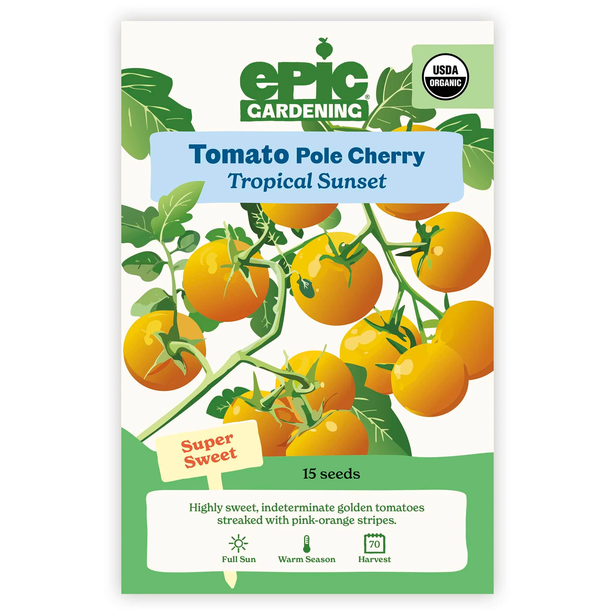 Tropical Sunset Pole Cherry Tomato - Image 2