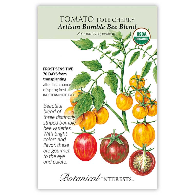 Artisan Bumble Bee Blend Pole Cherry Tomato Seeds - Image 3